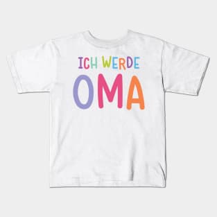 Ich werde Oma Geschenk Kids T-Shirt